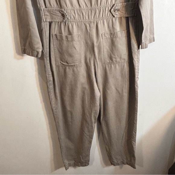 WILFRED FREE Sz 4 Boiler Suit Cotton Lyocel Linen Jumpsuit withh Pockets Buttons - Picture 8 of 10
